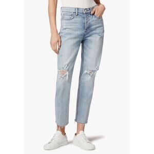 JOE'S JEANS light wash distressed The Scount mid rise slim boyfriend denim jean